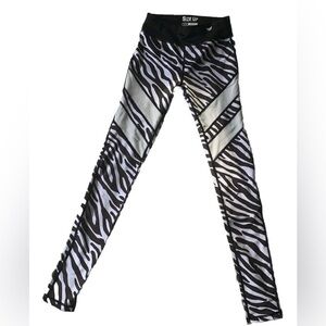 Size-Up Zebra Print Leggings (XS)